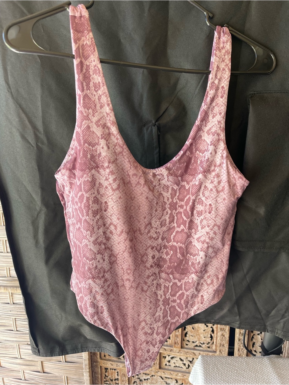 MAI Bonita One Piece Swim Suit Mauve Snake Skin